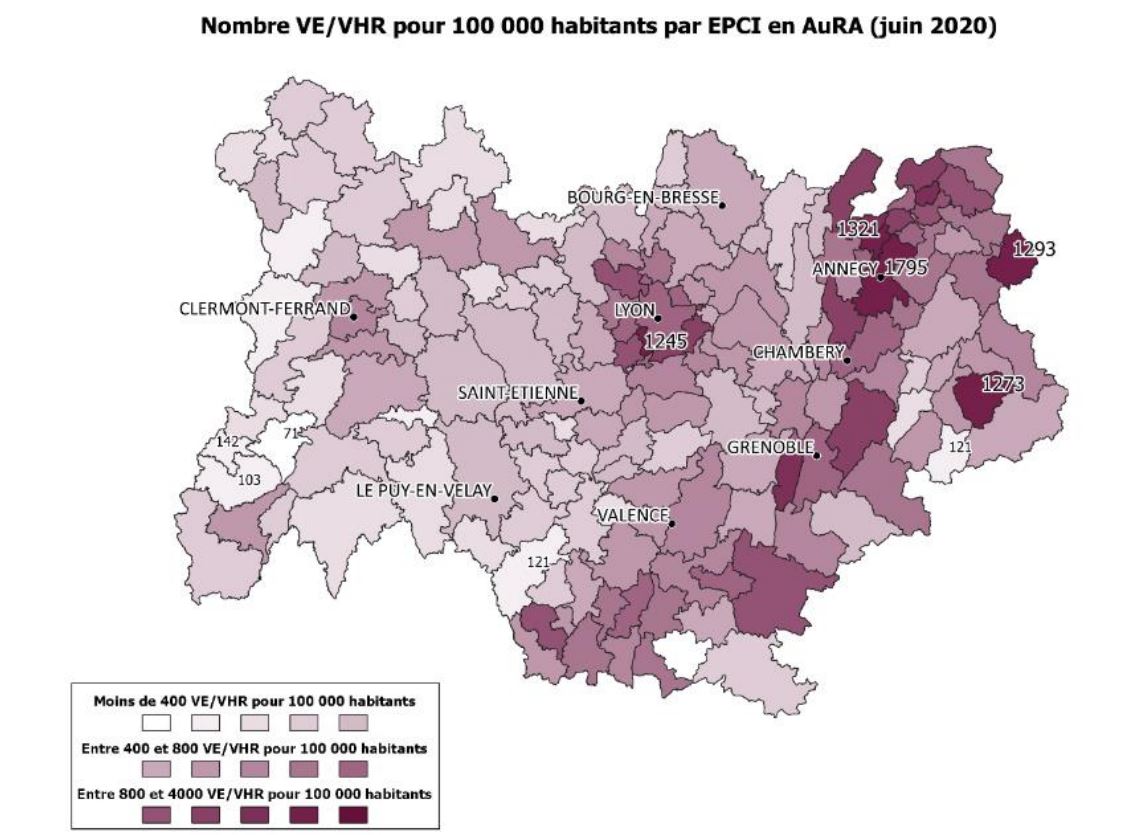 État des lieux de la mobilité électrique en région Auvergne-Rhône-Alpes – Mars 2021